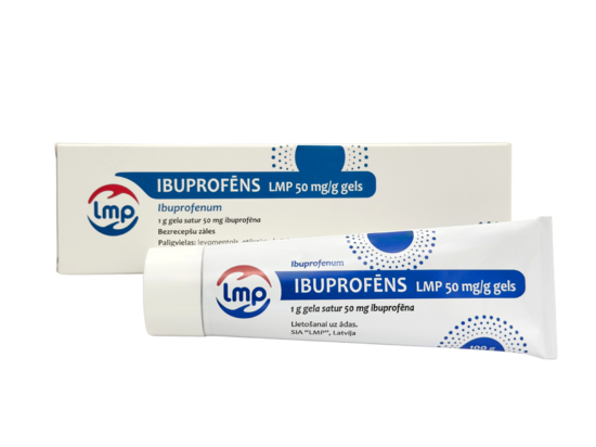IBUPROFĒNS LMP 50 mg/g gels, 100 g