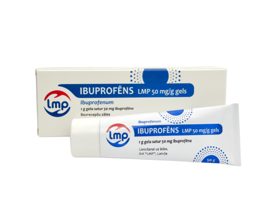 IBUPROFĒNS LMP 50 mg/g gels, 50 g