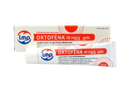 ORTOFĒNA 10 mg/g gels