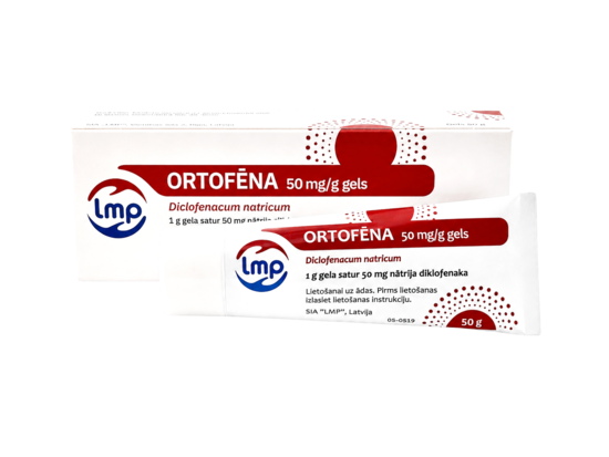 ORTOFĒNA 50 mg/g gels, 50 g