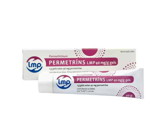 PERMETRĪNS LMP 40 mg/g gels