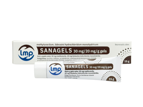SANAGELS 30 MG/ 20 MG/G GELS