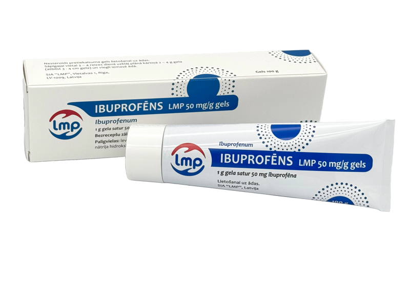 IBUPROFĒNS LMP 50 mg/g gels, 100 g