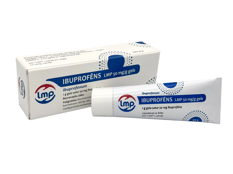 IBUPROFĒNS LMP 50 mg/g gels, 50 g